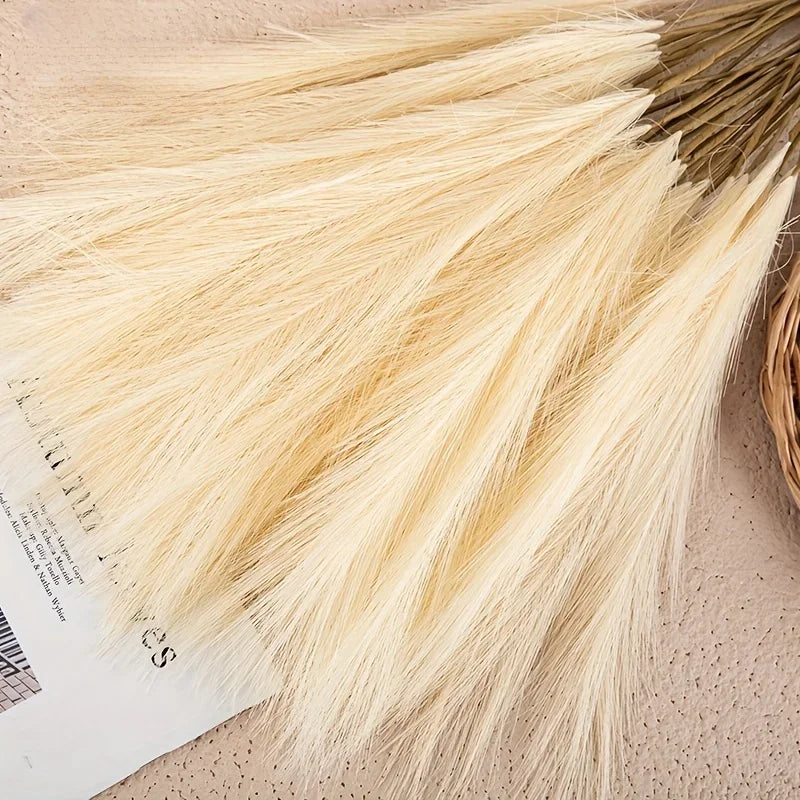 10pcs Boho Rustic Faux Pampas Grass