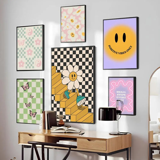 Colourful Danish Pastel Canvas Poster