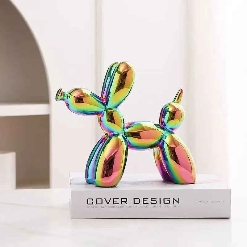 Abstract Ceramic Ornament Balloon Dog