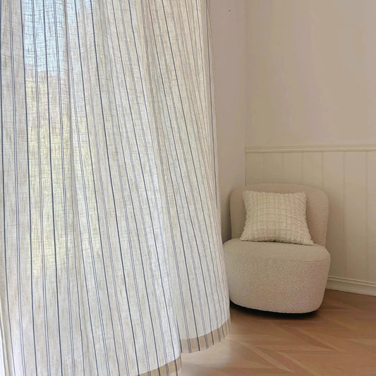 Light & Airy Striped Gauze Curtain