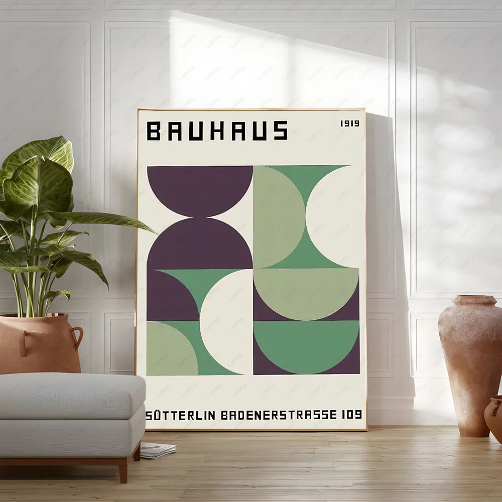 Green Abstract Poster Wall Art Painting