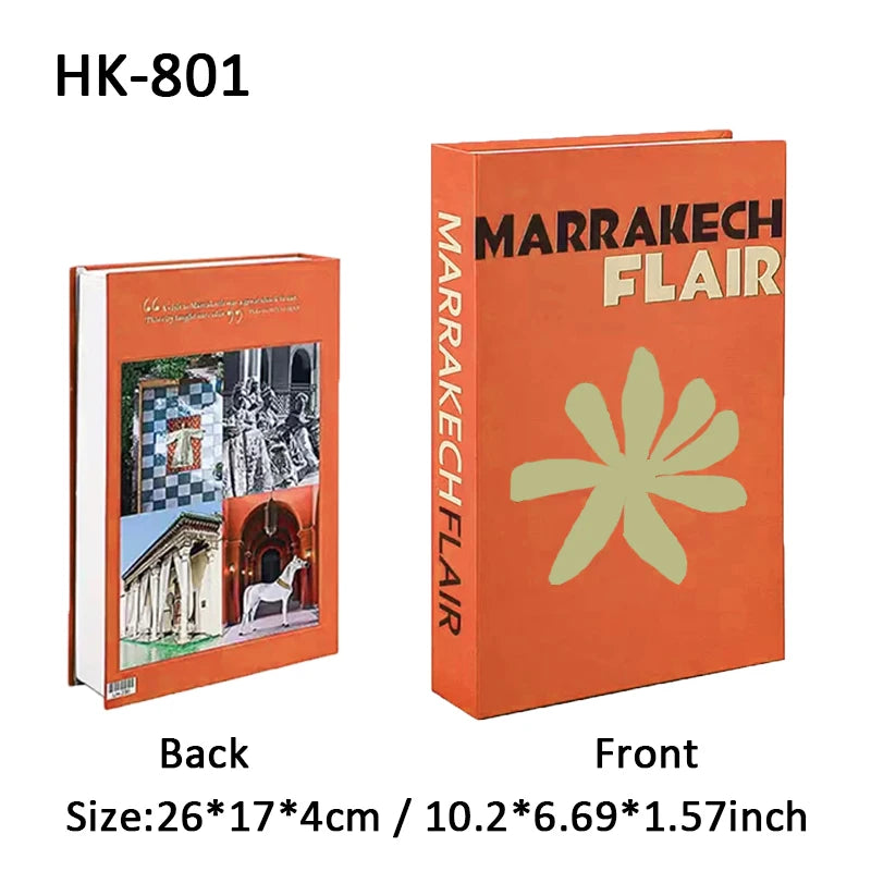 2025 Travel Series Fake Book Storage Box Luxury Decorative Books Ibiza Miami Hawaii Coffee Table Bedroom Interior Home Decor