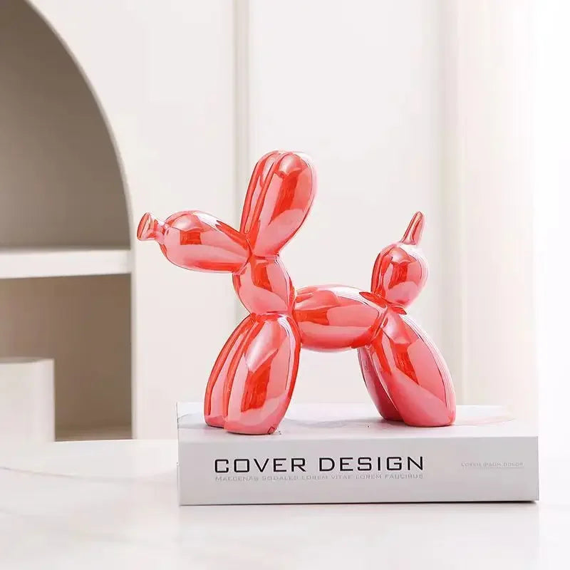 Abstract Ceramic Ornament Balloon Dog