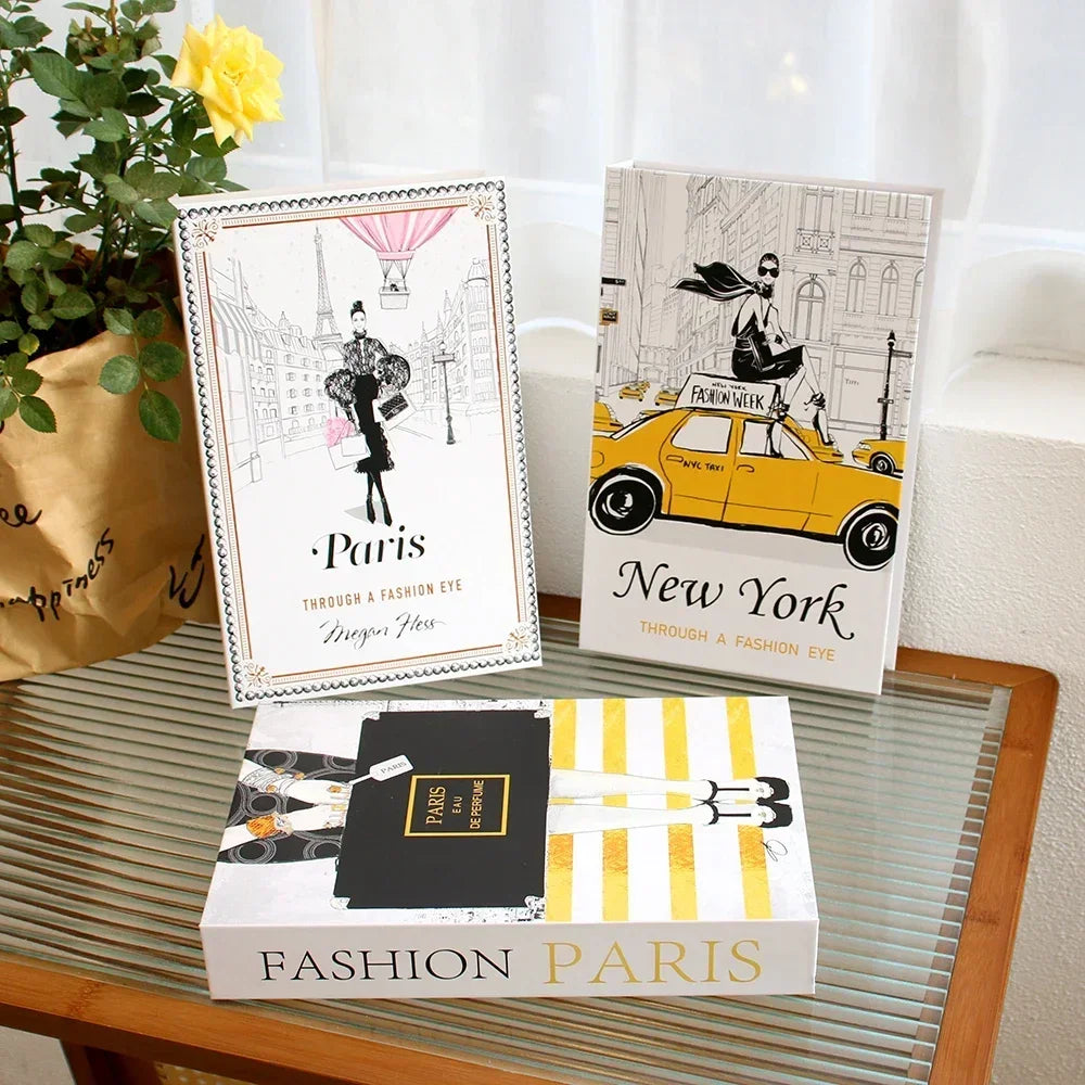 Fashion Coffee Table Ornaments Books Living Room Decoration
