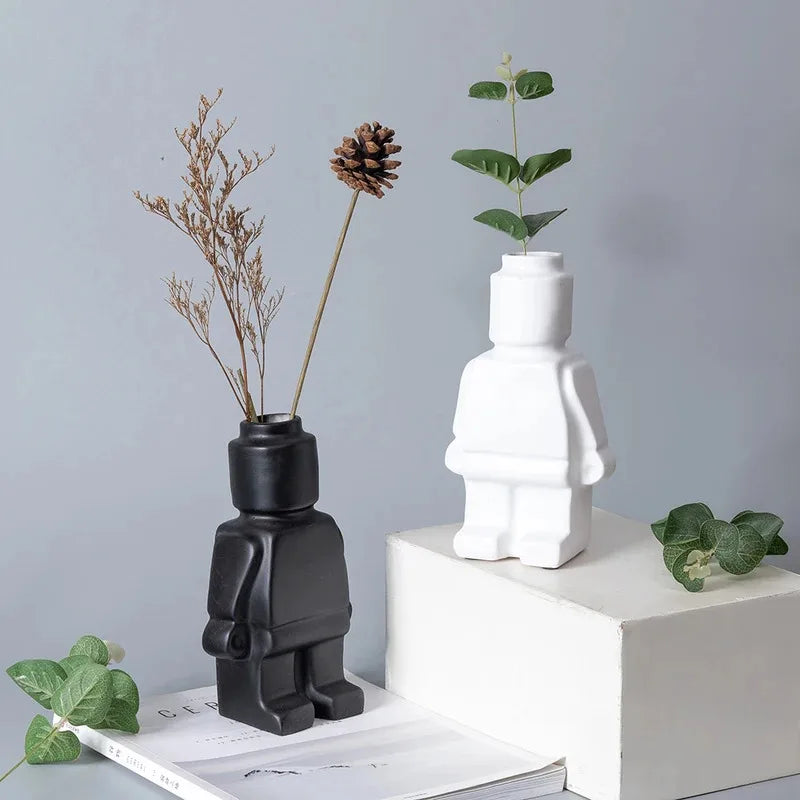 Human Body Vase Ceramic Decor