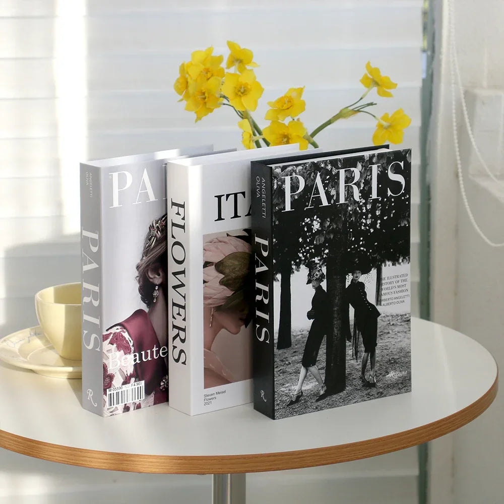 Fashion Coffee Table Ornaments Books Living Room Decoration