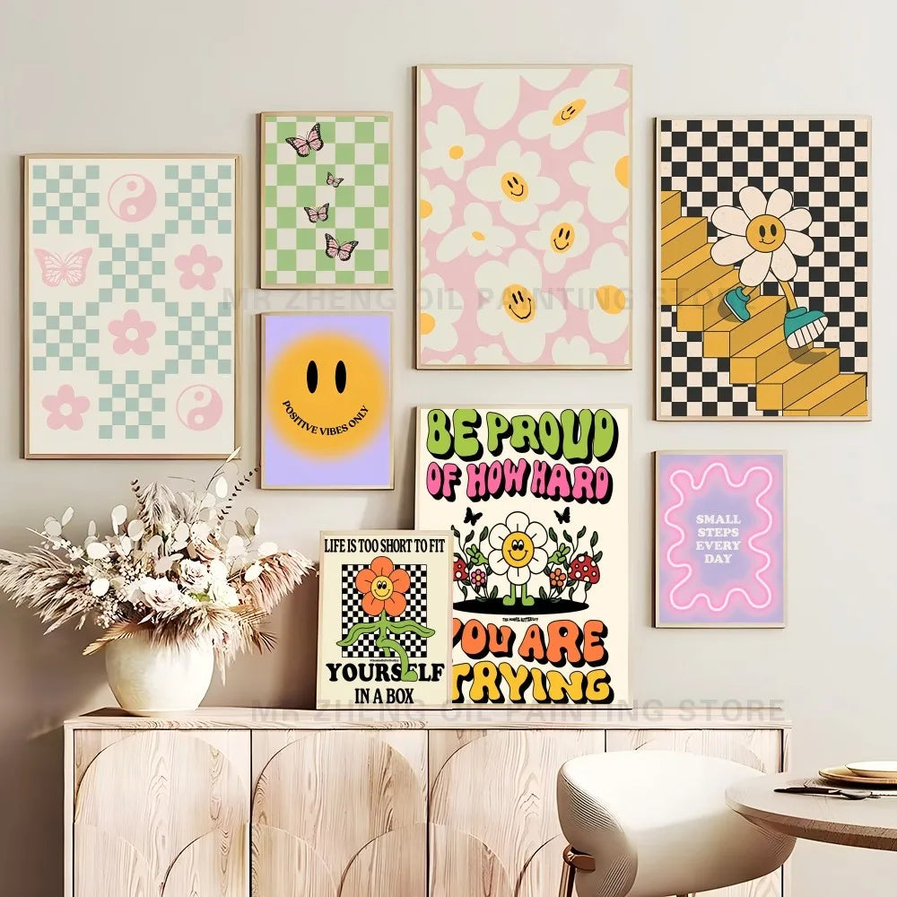 Colourful Danish Pastel Canvas Poster