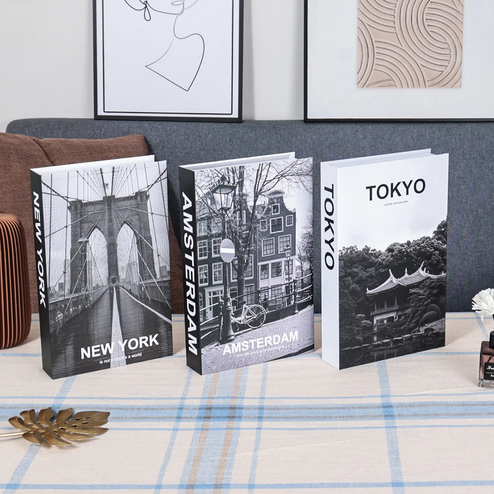 Fashion Coffee Table Ornaments Books Living Room Decoration