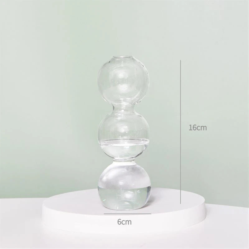 Hydroponic Nordic Glass Transparent Vase