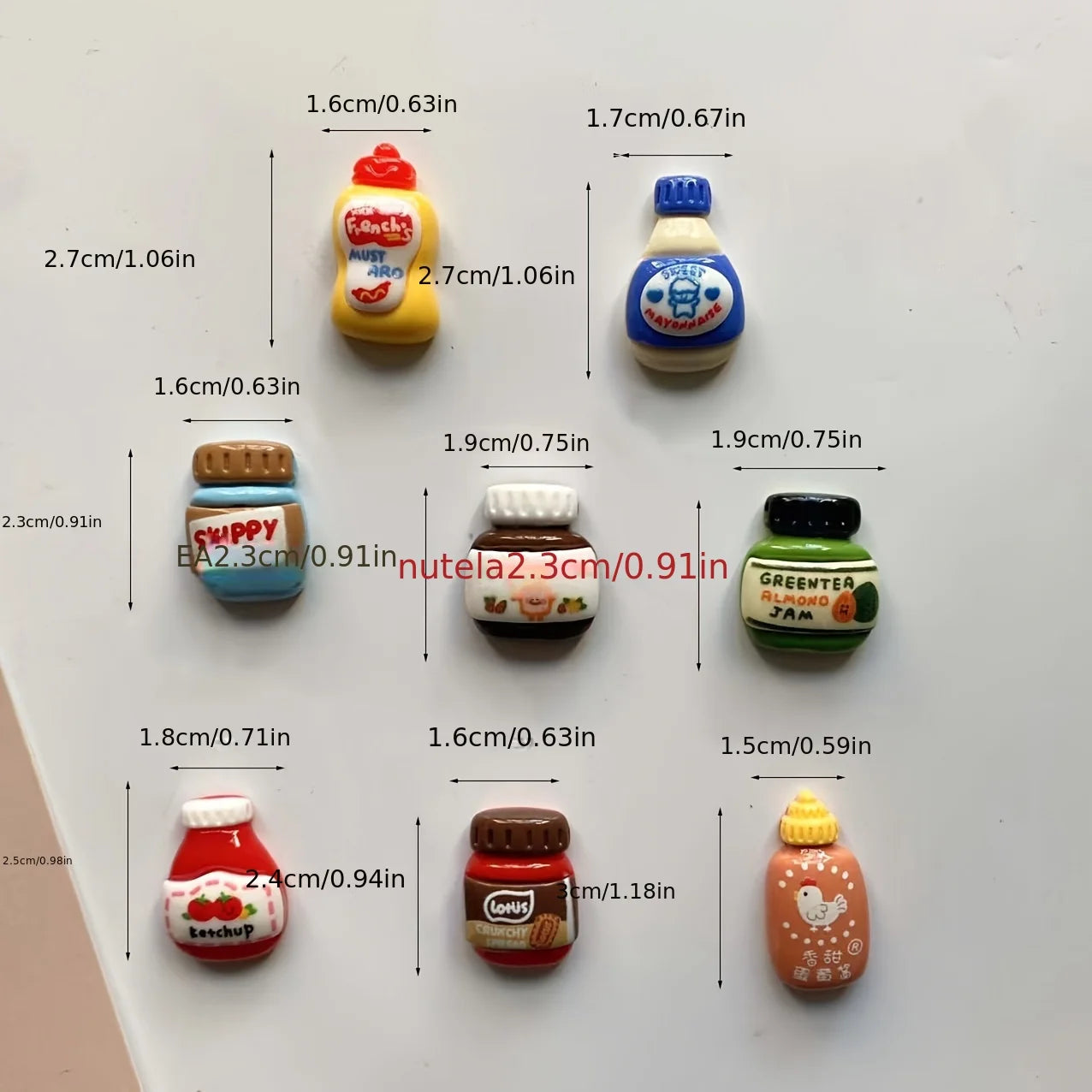 8pcs Cute Food Refrigerator Magnet Set