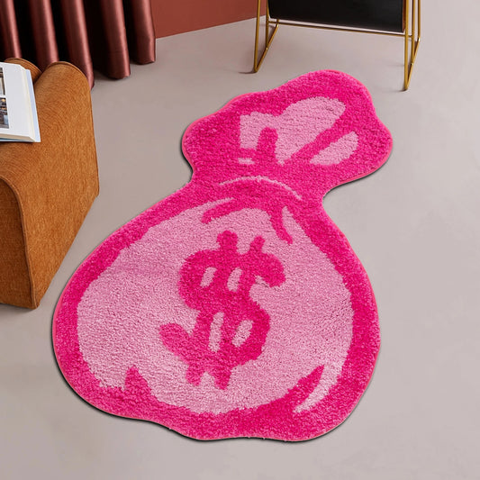 Pretty in Pink Dollar Rug