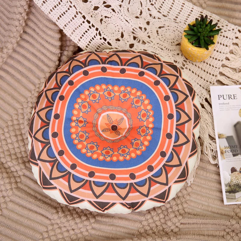 Retro Vintage Round Seat Cushion