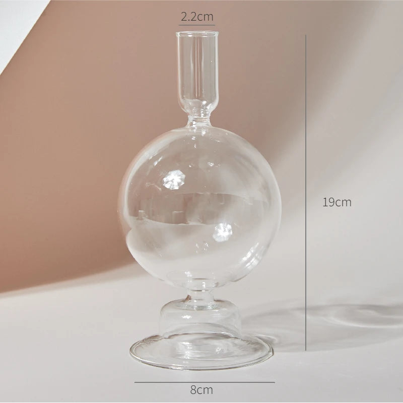 Hydroponic Nordic Glass Transparent Vase