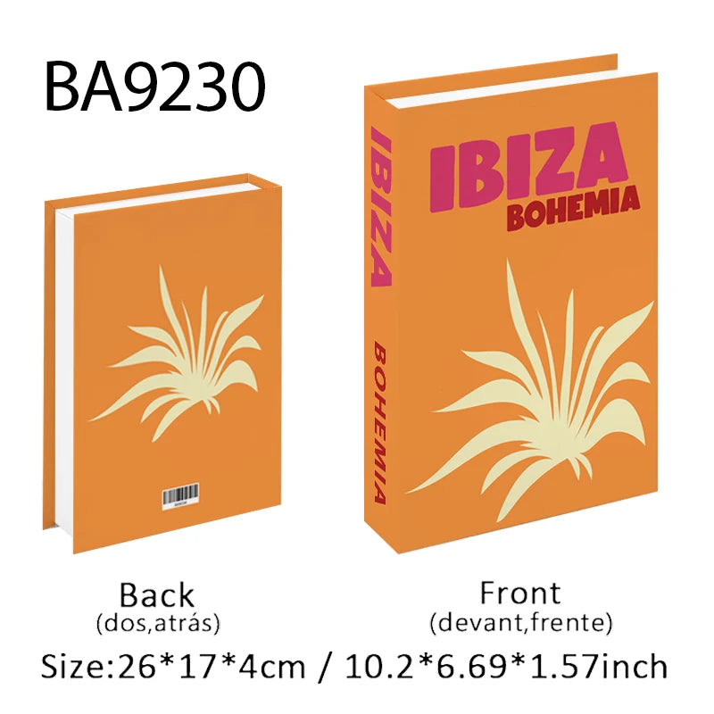 2025 Travel Series Fake Book Storage Box Luxury Decorative Books Ibiza Miami Hawaii Coffee Table Bedroom Interior Home Decor