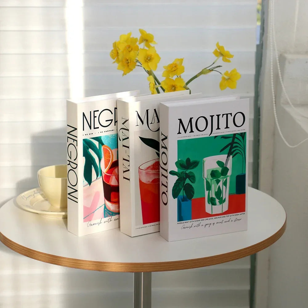 Fashion Coffee Table Ornaments Books Living Room Decoration