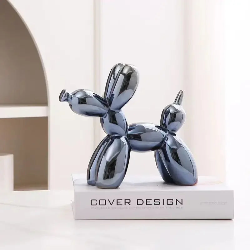 Abstract Ceramic Ornament Balloon Dog