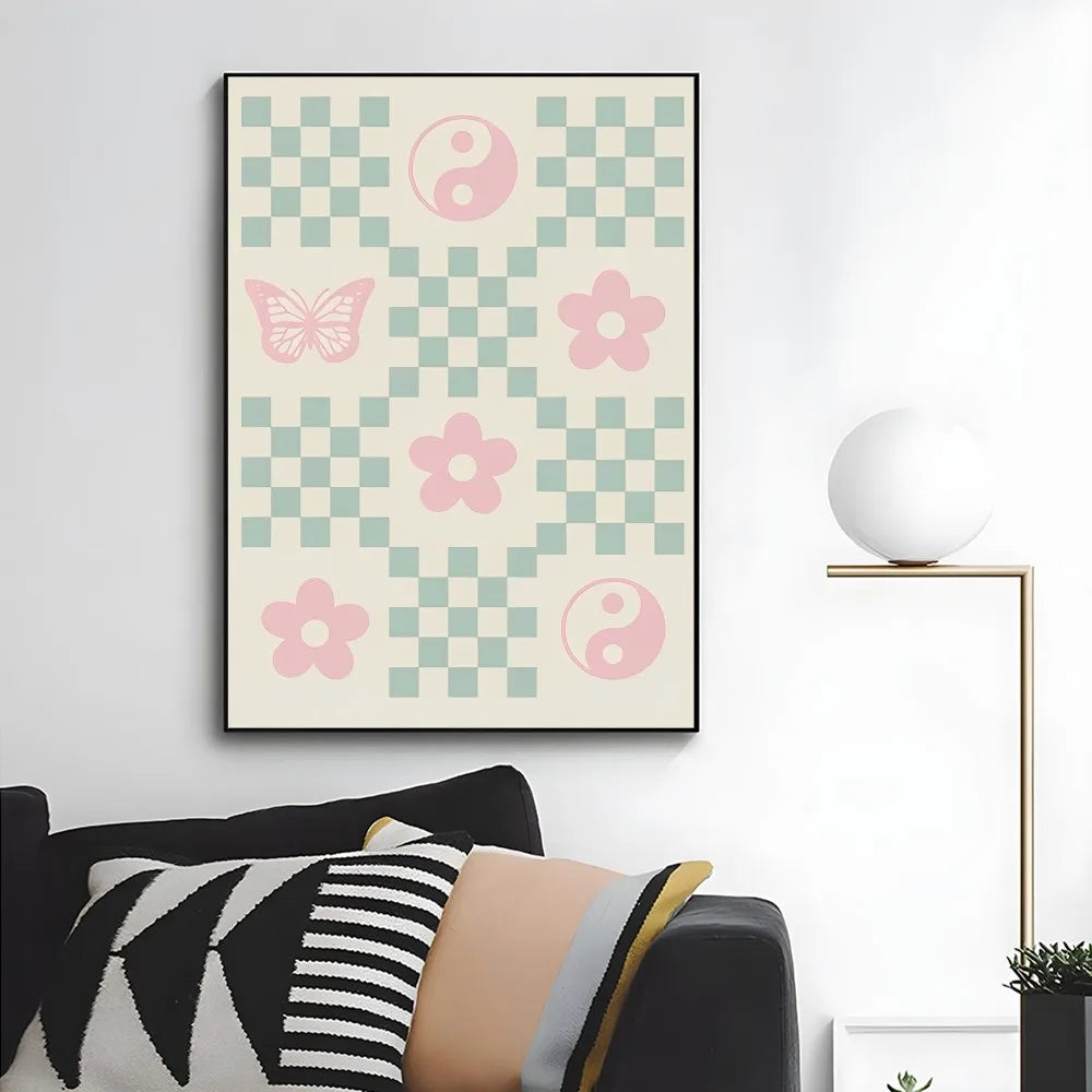 Colourful Danish Pastel Canvas Poster