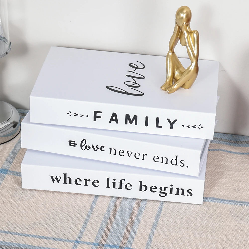 Fashion Coffee Table Ornaments Books Living Room Decoration