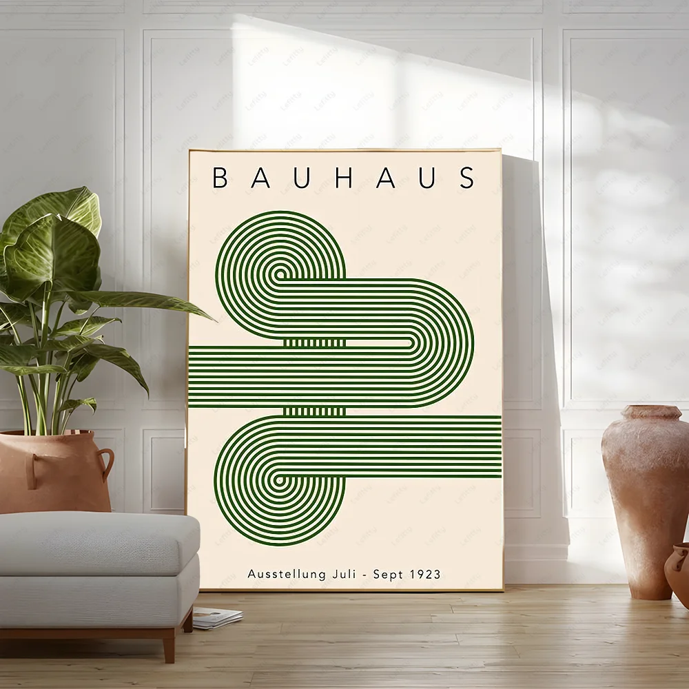 Green Abstract Poster Wall Art Painting