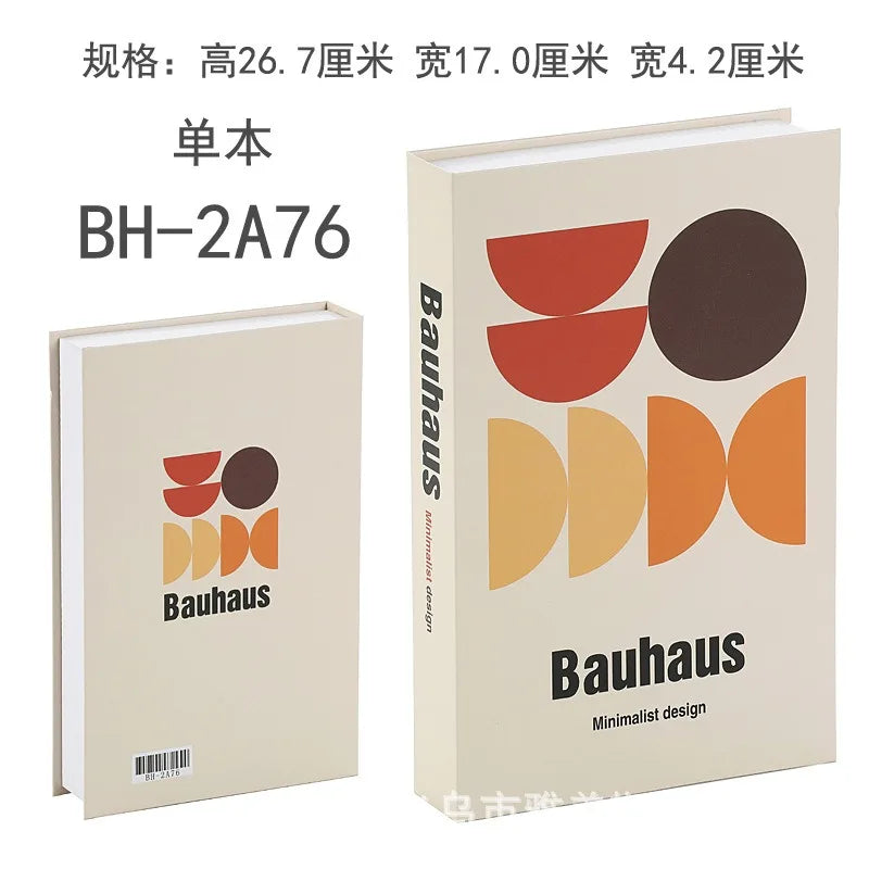 Home Decor Ornaments Living Room Study Soft Prop Book Box Luxury Coffee Table Books Modern Fake Books for Decoration