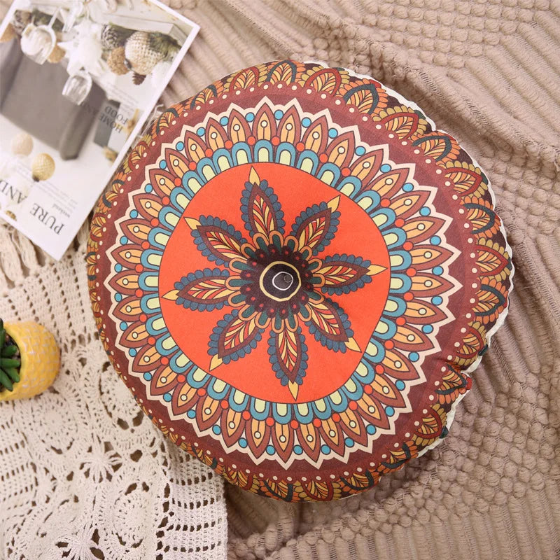 Retro Vintage Round Seat Cushion