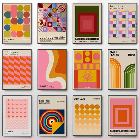 Canvas Painting Bauhaus Poster Prints