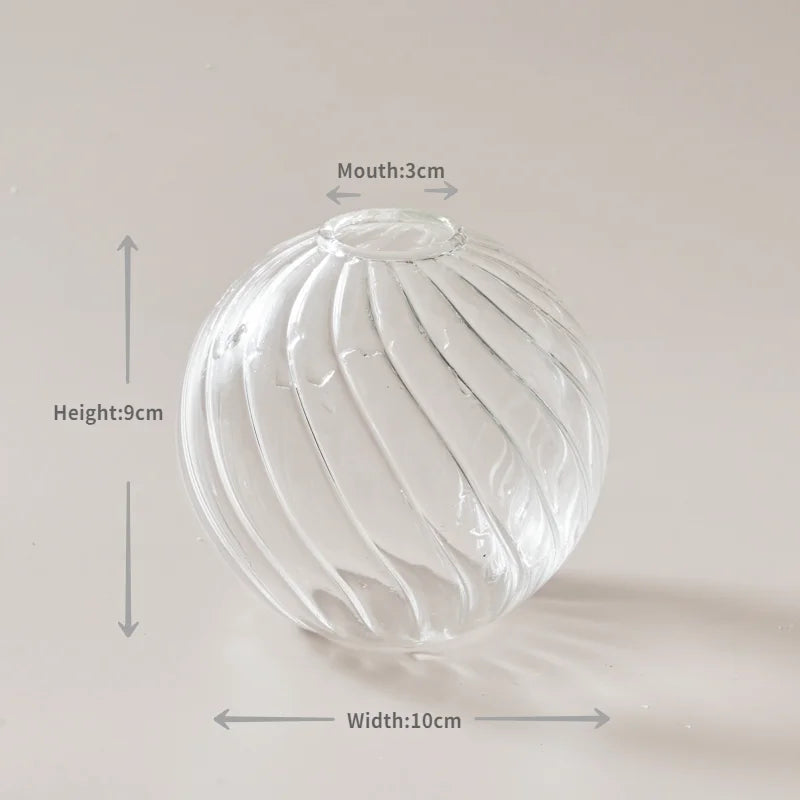 Hydroponic Nordic Glass Transparent Vase