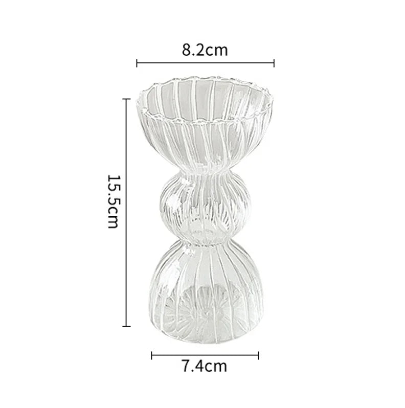 Hydroponic Nordic Glass Transparent Vase