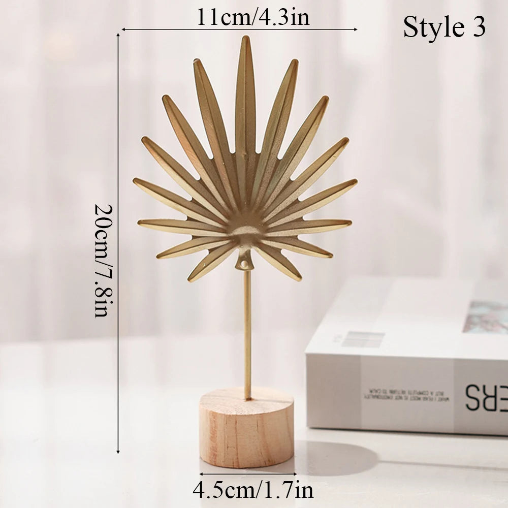 Nordic Gold Crafted Leaves Luxury Home Decor
