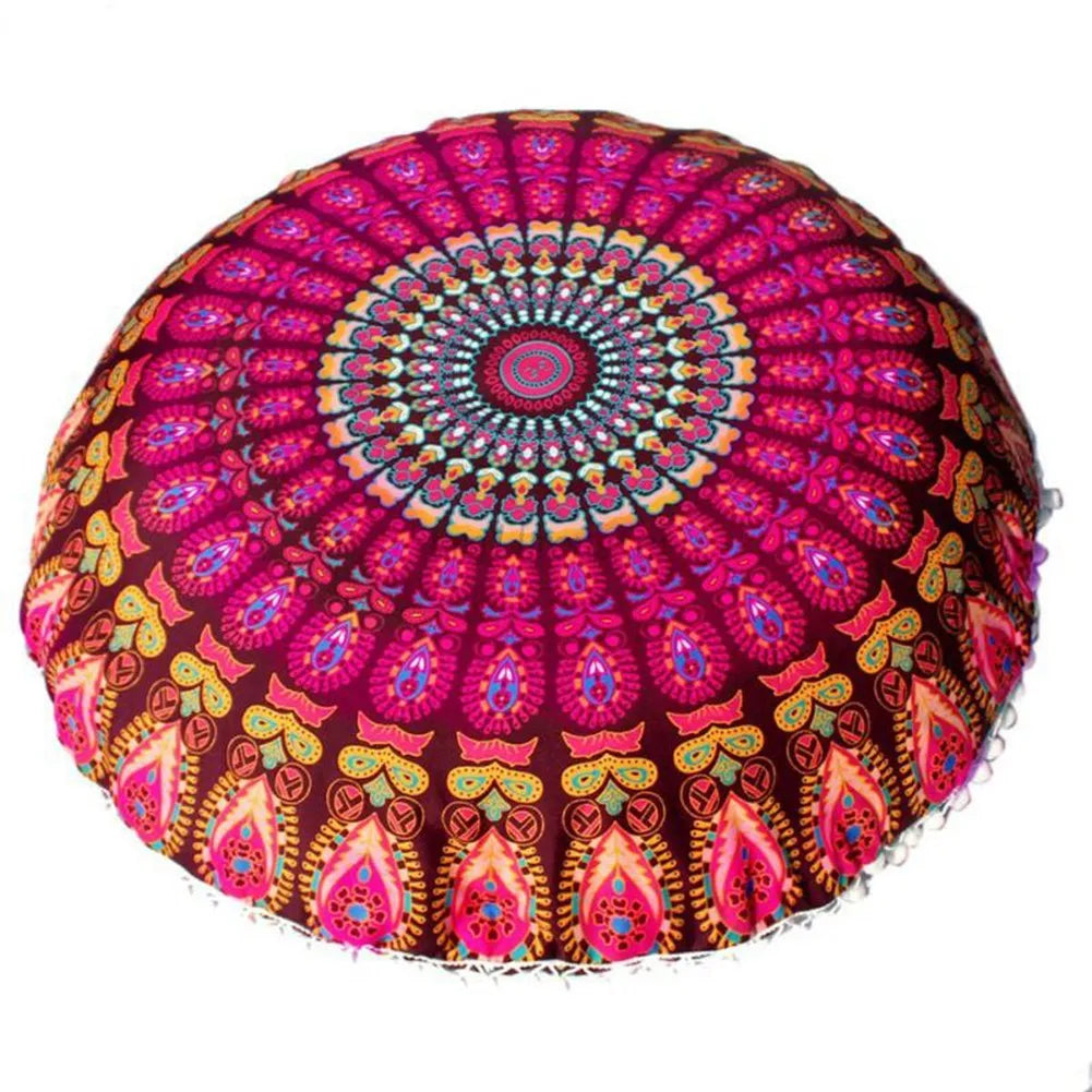Round Pattern Printed Pillowcase Bohemian Cushion Cover
