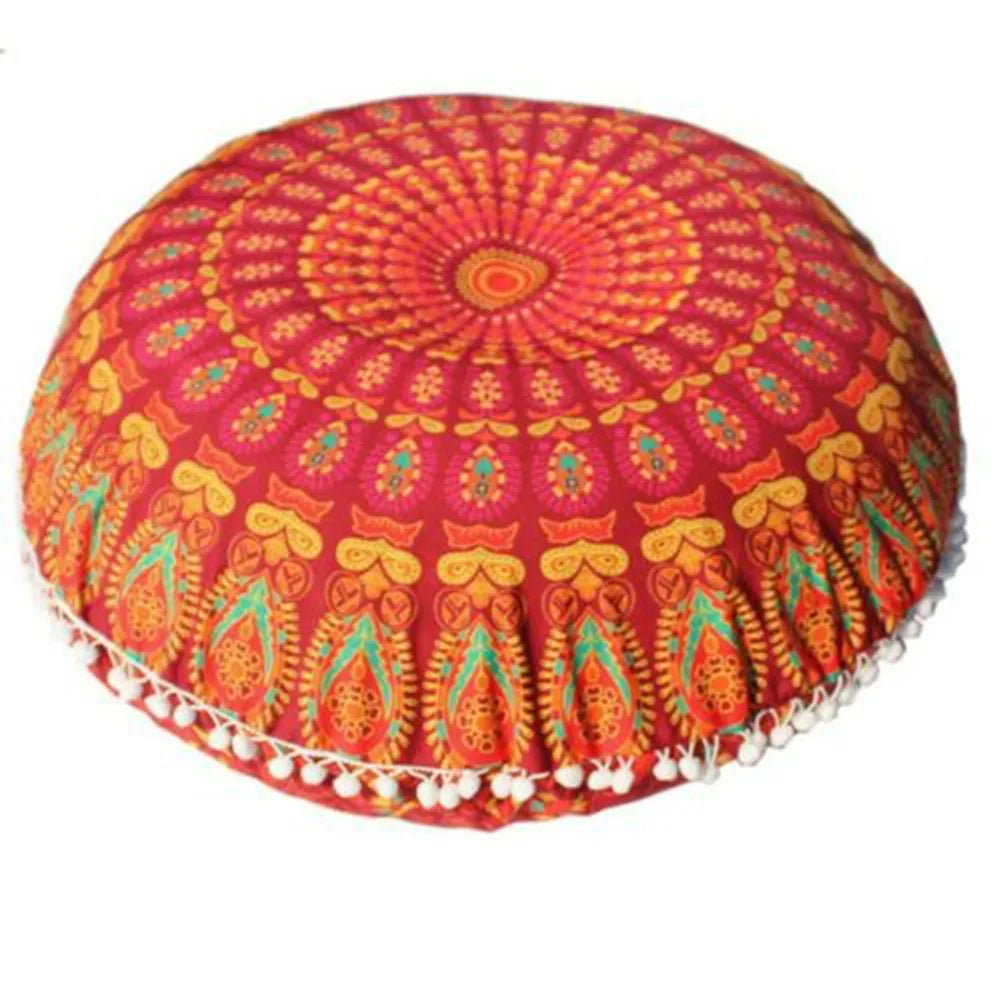 Round Pattern Printed Pillowcase Bohemian Cushion Cover