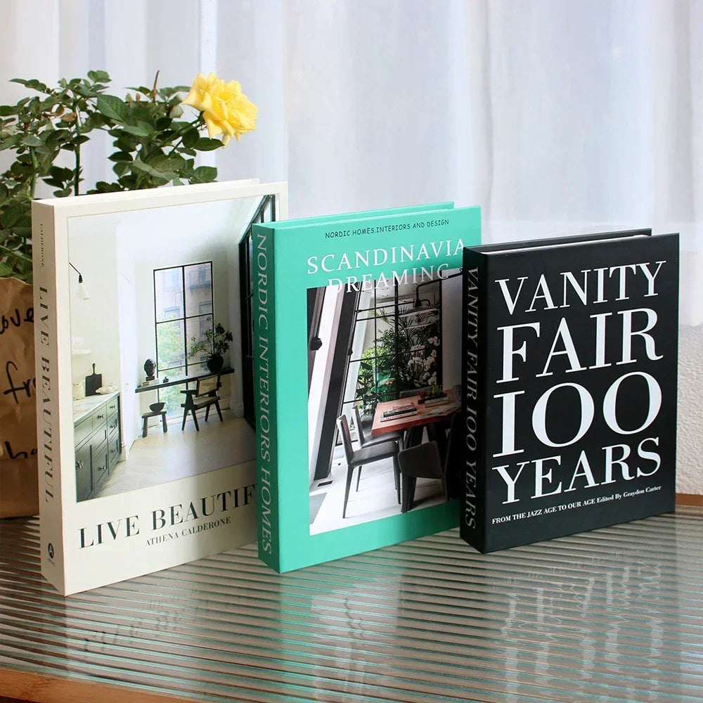 Fashion Coffee Table Ornaments Books Living Room Decoration