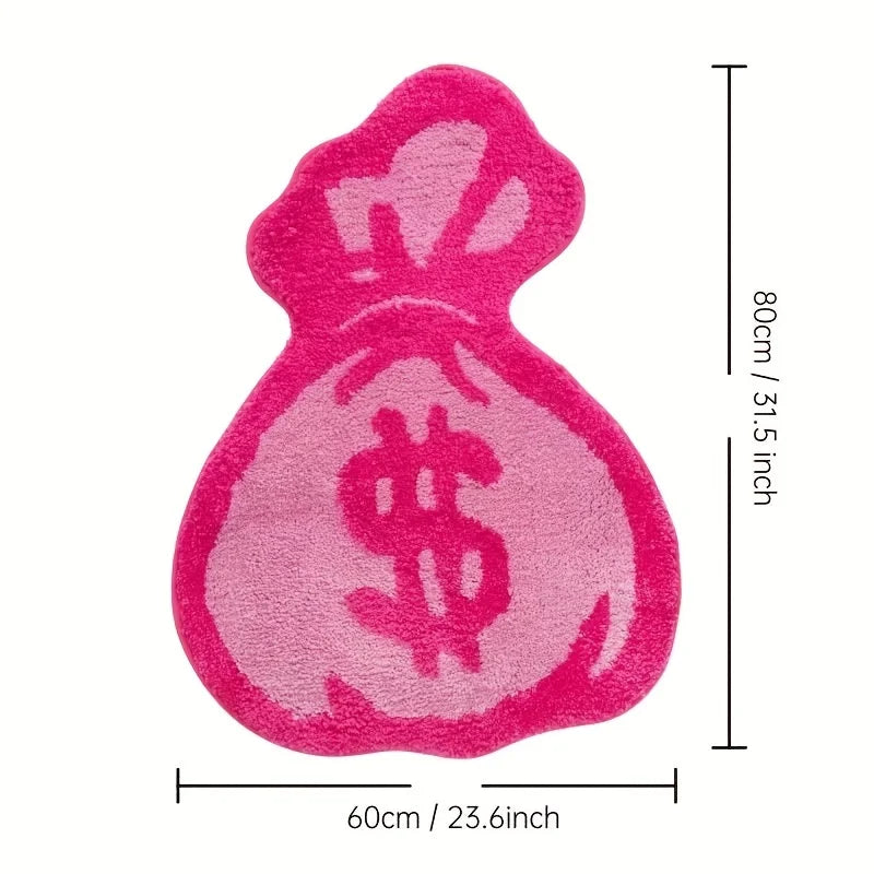 Pretty in Pink Dollar Rug