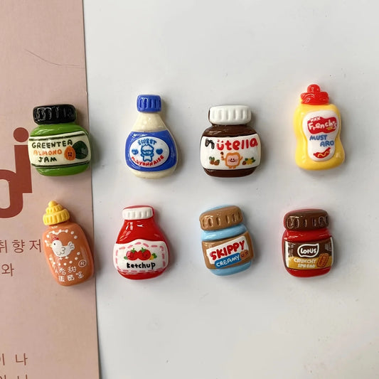 8pcs Cute Food Refrigerator Magnet Set
