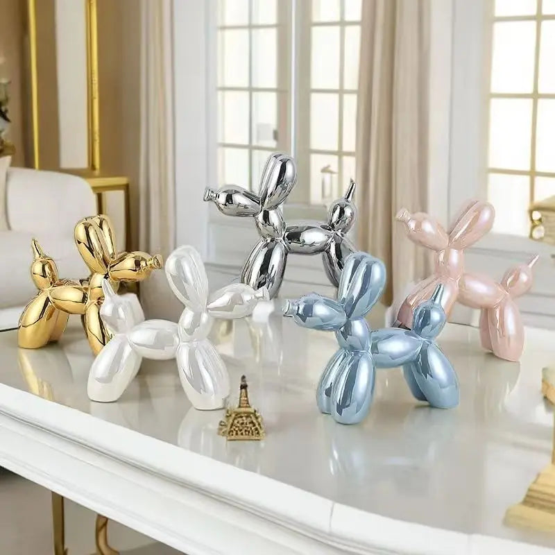 Abstract Ceramic Ornament Balloon Dog