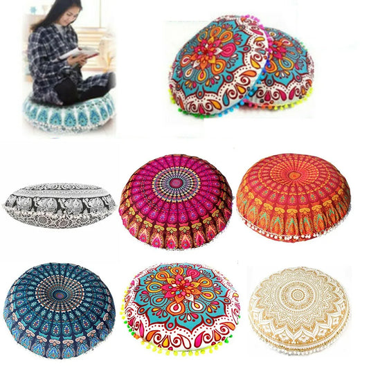 Round Pattern Printed Pillowcase Bohemian Cushion Cover