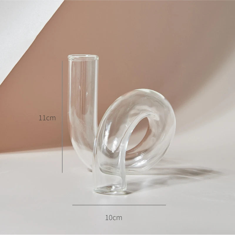 Hydroponic Nordic Glass Transparent Vase
