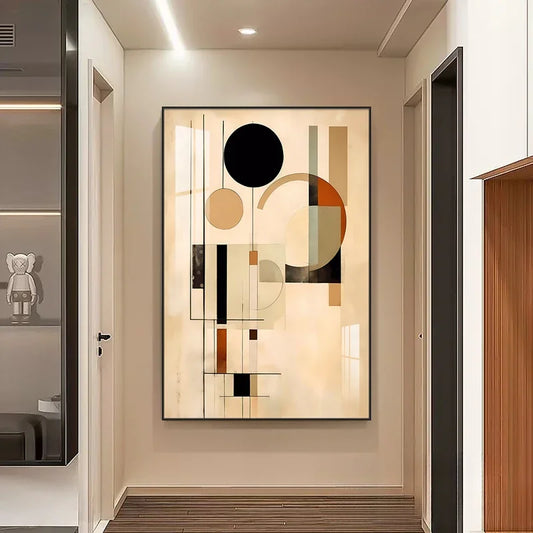 Nordic Abstract Geometric Art Painting
