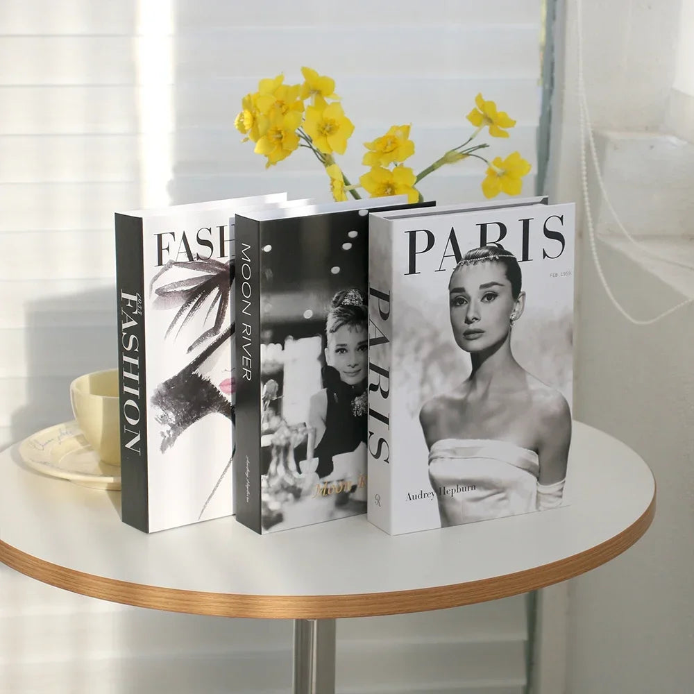 Fashion Coffee Table Ornaments Books Living Room Decoration