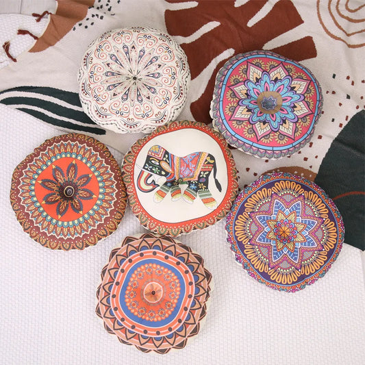 Retro Vintage Round Seat Cushion
