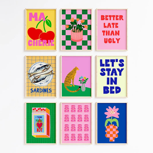 Eclectic Colourful Posters