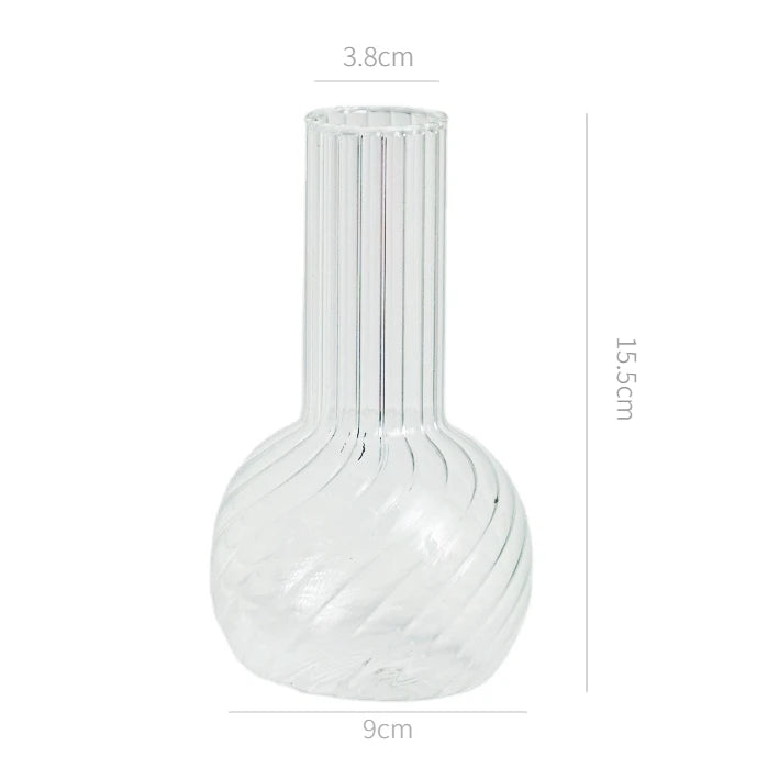Hydroponic Nordic Glass Transparent Vase