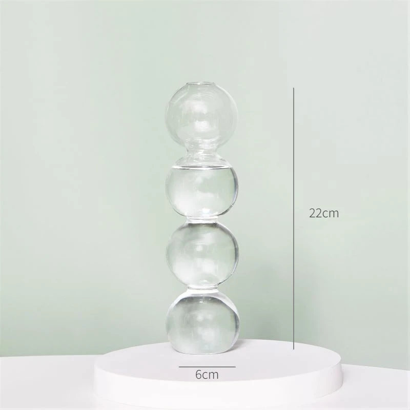 Hydroponic Nordic Glass Transparent Vase