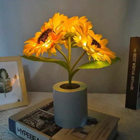 Rechargeable Sunflower LED Night Light