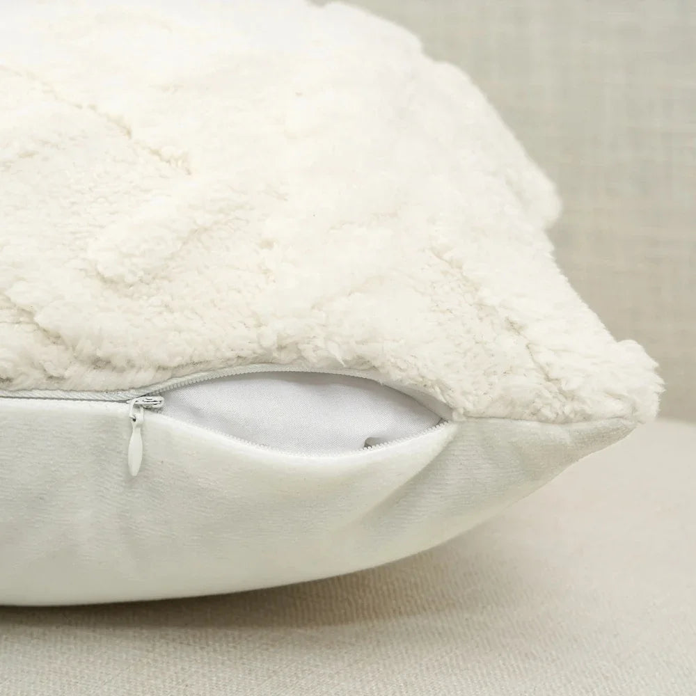 Plain Plush Cushion Cover