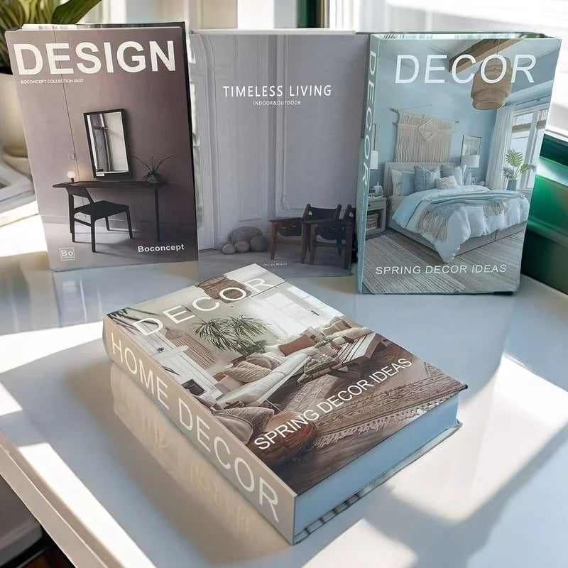 2025 Travel Series Fake Book Storage Box Luxury Decorative Books Ibiza Miami Hawaii Coffee Table Bedroom Interior Home Decor