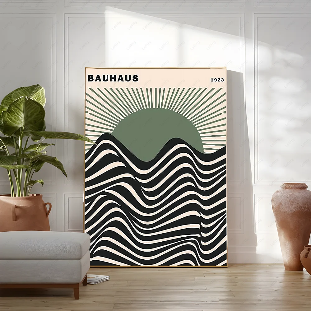 Green Abstract Poster Wall Art Painting