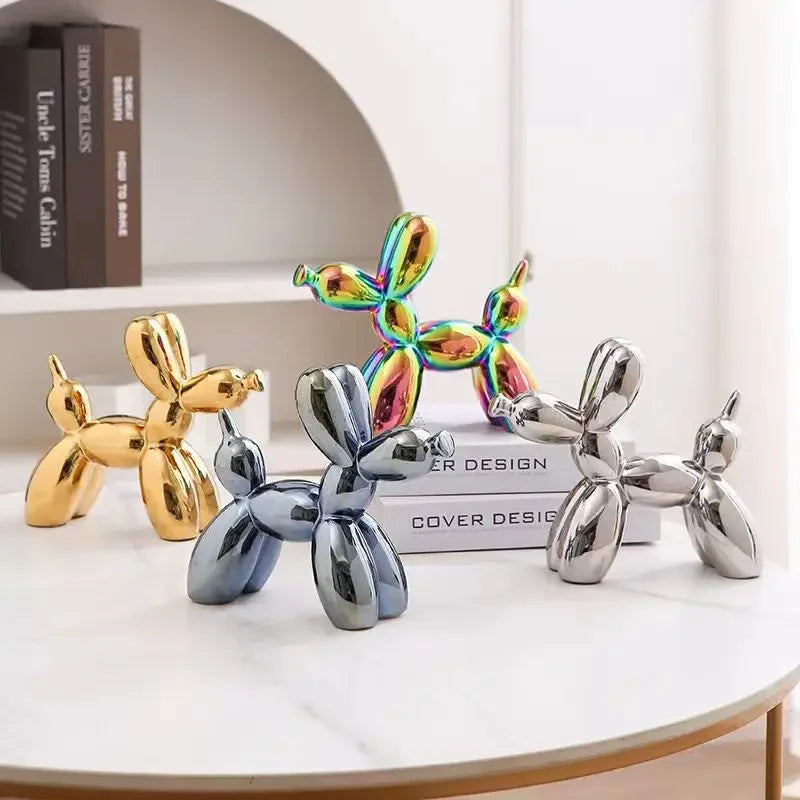 Abstract Ceramic Ornament Balloon Dog