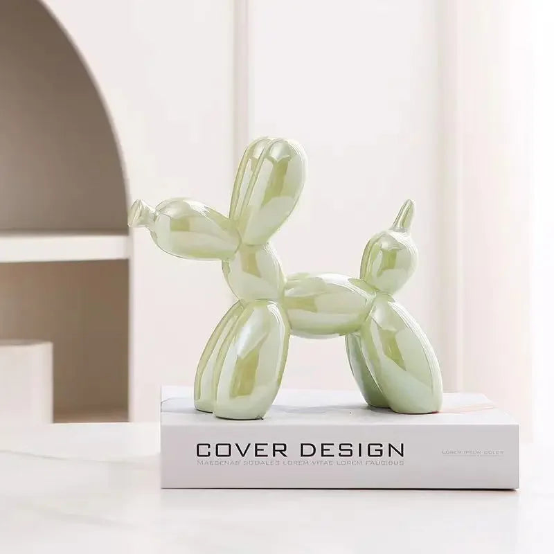 Abstract Ceramic Ornament Balloon Dog