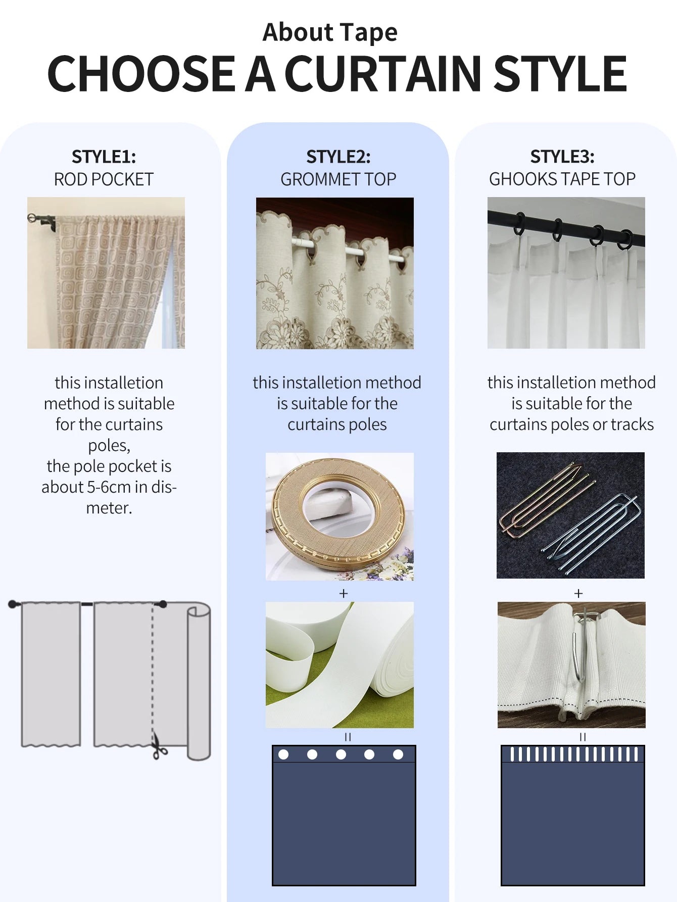 Vintage Linen-Style Transparent Curtain with Rainbow Accents